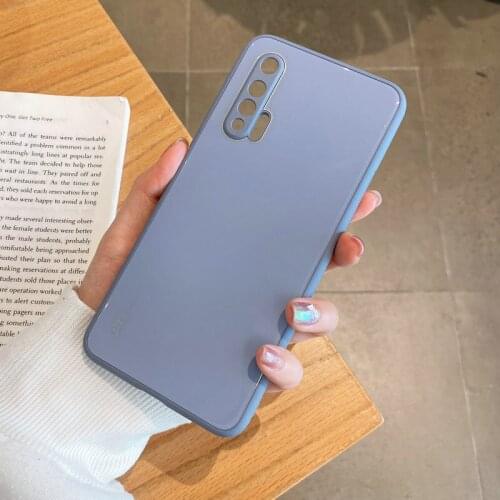 Pure Tempered Glass Case Fro Honor X10 30 30 Pro Cases For Huawei P40 Lite P30 Pro Mate 20 Mate 30 P30 Pro Nova 7 Pro Cover