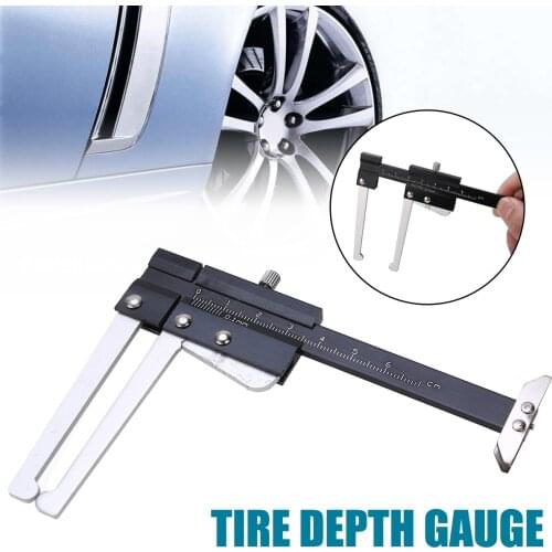 1Pc New Durable Digital Caliper Brake Disc Thickness Measuring Tool Tire Tread Depth Gauge Stainless Steel