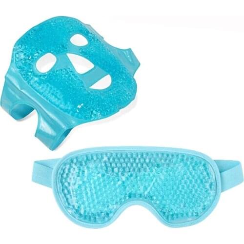 Dropshipping Ice Gel Eye Face Mask Hot Cold Therapy Sleep Mask for Headache,Dark Circles,Facial Treatment Eye Shield Care Tool