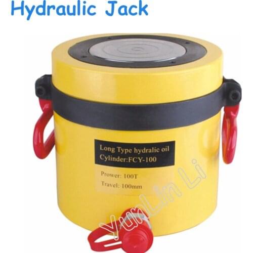 100T 100mm Stroke Hydraulic Jack Tipo Di Lunga Durata Hydraulic Jack, Idraulico Ram FCY-100