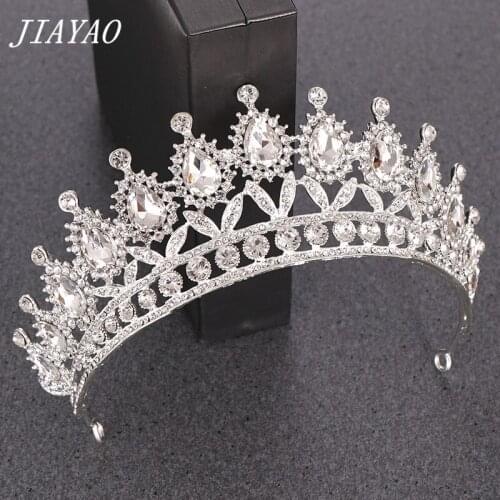 Crystal Rhinestone Tiaras and Headbands Bridal Hai Accessories Tiaras Princess Queen Head Jewelry Crystal King Crown