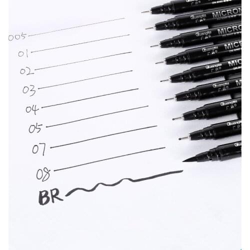 Art Sketch Comics Art Marker Pen Pigment Liner Water Based For Drawing Handwriting School Office Stationery