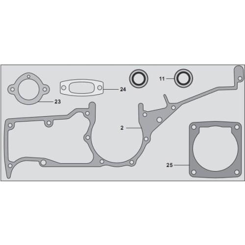 K1250 GENUINE GASKET SET FOR PARTNER HUSQVARNA K1260 CONCRETE CUT-OFF RAIL SAW OIL SEAL CRANK CYLINDER CARB MUFFLER 506 29 24-03