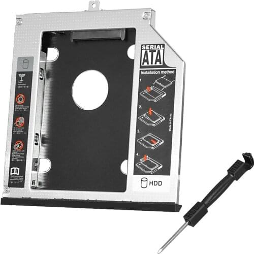 With bezel 2ND HARD DRIVE caddy for Lenovo Thinkpad T440p T540p W540p T540 W541