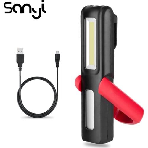 Magnetic COB Work Inspection Light USB Recharge XPE LED Flashlight Hanging Torch Lamp Outdoor Camping Light Emergency Lantern