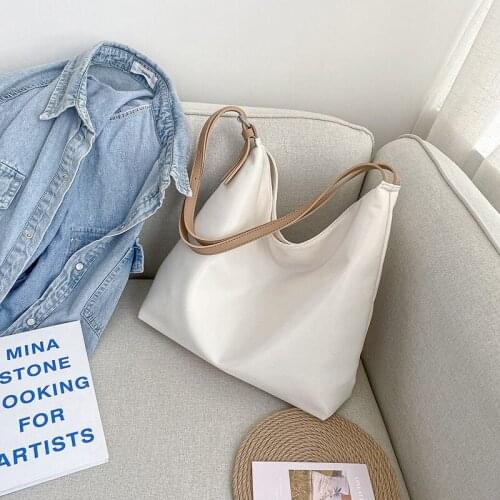 Fashion Waterproof Fabric Shoulder Bag for Women 2021 New Girls Big Luxury Messenger Crossbody Female Shopping Tote Bags Handbag