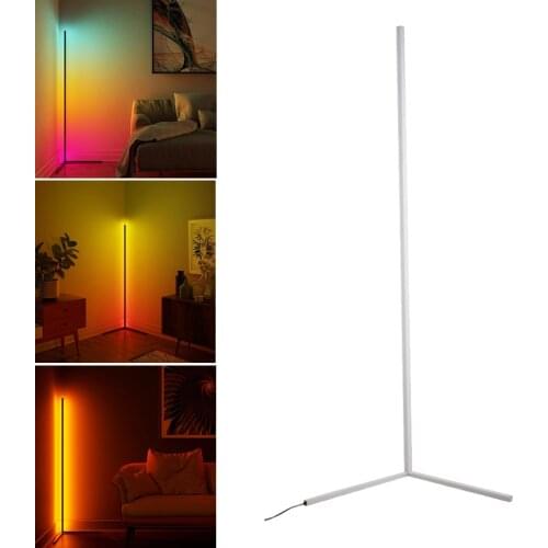 Floor Lamp RGB LED Standing Corner Lamp Bedside Reading Light Remote Control UK