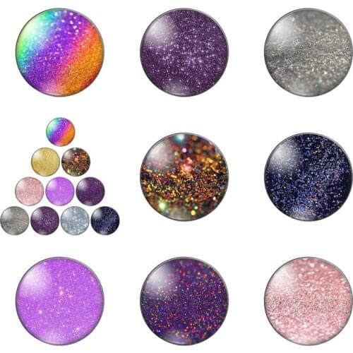 New Fashion Bling Sparkling Round Photo Glass Cabochon Demo Flat Back Making Findings Handmade DIY Accessories