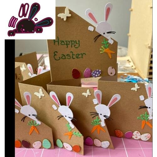 New Easter Bunny metal cutting die scrapbook for photo album paper diy gift card decoration embossed