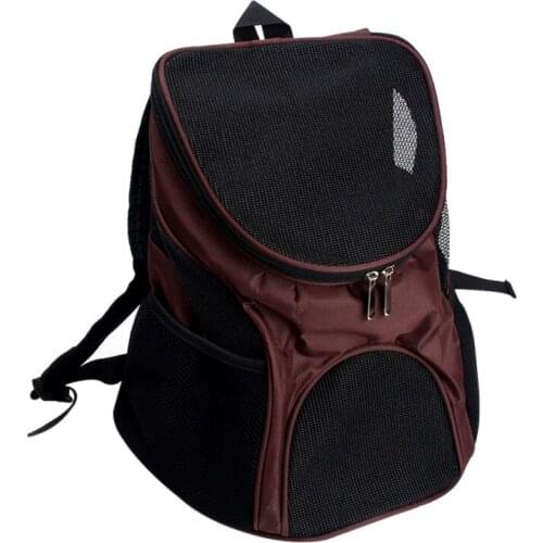 Pet Travel Outdoor Carry Cat Bag Backpack Carrier Products Supplies For Cats Dogs Transport Animal Small Pets Rabbit Coffee