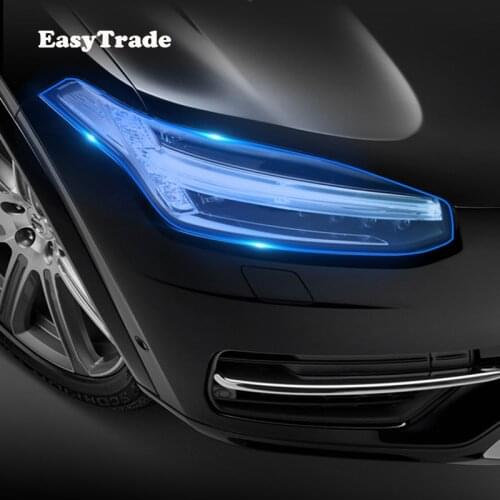 For Volvo XC90 XC60 S90 S60 V60 TPU Transparent Film Car Headlight Protective Film Anti-scratch Sticker 2 Pcs Car Accessories