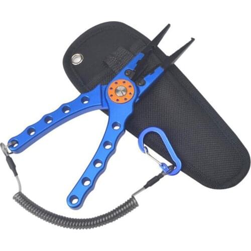 Fishing Pliers Aluminum Alloy Scissors Hook Remover 195g 20CM Fishing Tools Line Cutter Multifunctional Knot Fishing Equipment