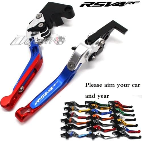 Motorcycle Folding Extendable CNC Adjustable Clutch Brake Levers For Aprilia RSV4 RF RSV4RF 2015-2017 2016