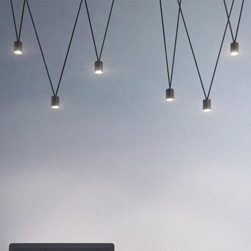 Modern stone color cord light lighting for boys room lighting dining room hanglampen luzes de teto living room decoration