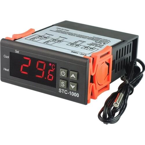 Temperature Controller Thermostat Aquarium STC1000 Incubator Cold Chain Temp Wholesale Laboratories temperature