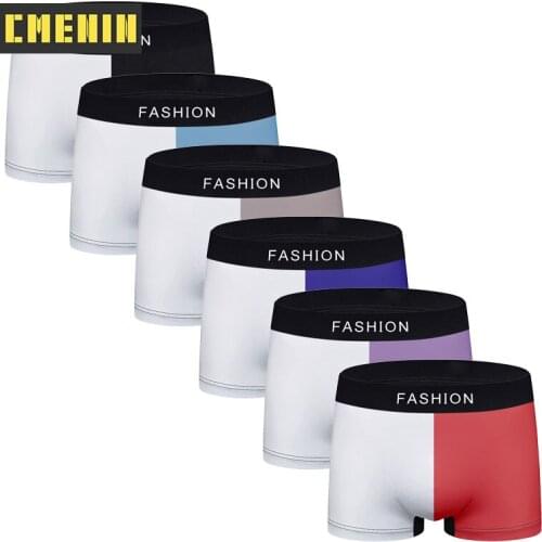 6Pcs/lot 2021 New Underwear Men Boxer Homme Cotton Mens Underwear Boxershorts Men Boxers Sexy Boxer Shorts Male Underwear CM894