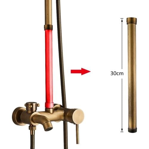 30cm extension shower pipe antique brass shower faucet extension pipe for shower system shower accessories shower bar