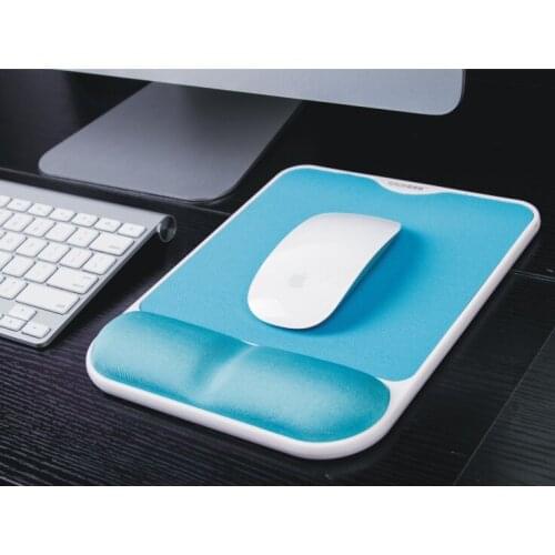 Thicken Comfort Ergonomic Lycar Rubber Gaming Personalized Durable Mouse Mice Pad Pads Mat with Wrist Rest