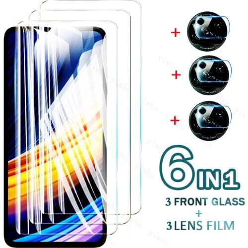 Tempered Glass phone case For Xiaomi Poco x3 Pro Screen Protector Camera Lens Film For Pocophone X3 Pro M2102J20SG 6.67" Glass