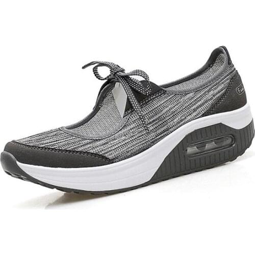 2020 Hot Sale summer Fashion Women Casual Shoes high increase Platform Shoes Women Breathable mesh Sneakers Ladies Trainers