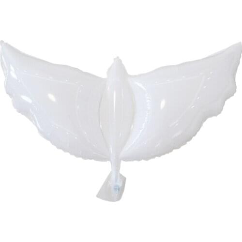 Practical 10Pcs Flying White Dove Balloons Wedding Party Decoration Dove Balloons Peace Bird Ball Pigeons Foil Balloons