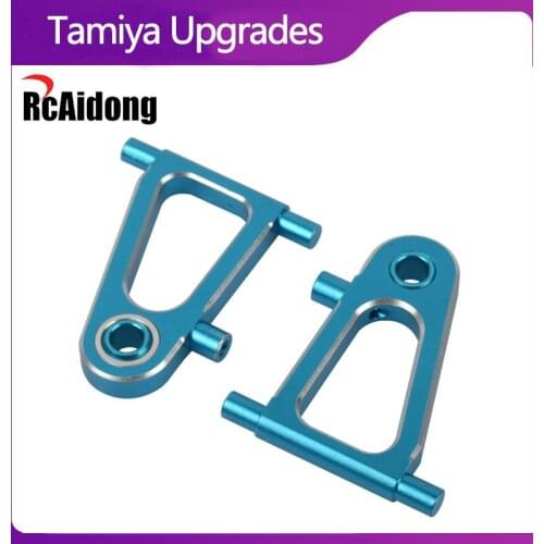 2Pcs TT-01 Aluminum Alloy Front Lower Arms Accessories for 1/10 Tamiya TT01/TT01E RC Drift Car Upgrades Parts - Blue