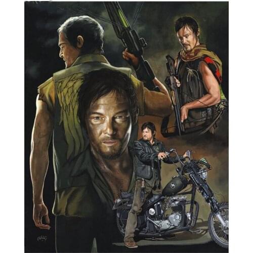 5d Diy Diamond Embroidery Walking Dead Needleworks Full Mosaic Diamond Painting Cross Stitch Hobbies Crafts E369