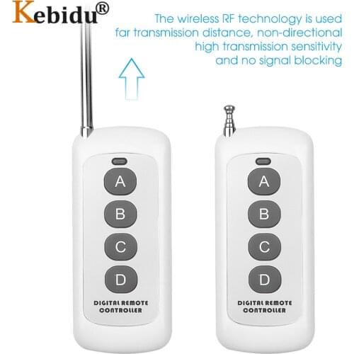 Wireless RF Module Remote Control Learning Code 1527 Remote Control 433mhz Long Range For Lamps Lights Gate Door