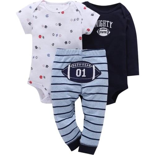 BABY OUTFIT letter print long sleeve bodysuit+pants 2020 summer newborn boys girls clothes set new born suit infant clothing