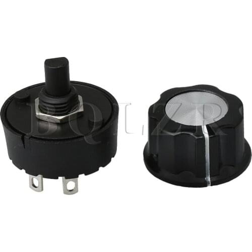 BQLZR 2 Positions Rotate Selector Rotary Switch & Knob for Mixer Juicer Soya-bean Milk Machine Home Appliance Power Under 800w