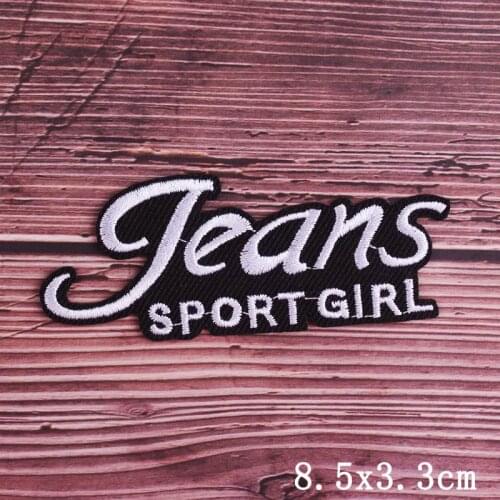 Letter Patch Black And White Iron On Patches For Clothing Skull Text Stickers DIY Hippie Rock Patch For Jeans Jacket Badge Decor