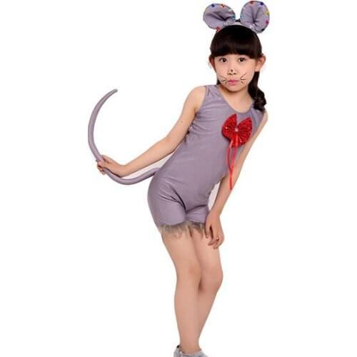 Child Costumes Kids boys girl Rat Mouse Cosplay Fancy Dress Animal Halloween Christmas Costume Jumpsuit Christmas Xmas Halloween