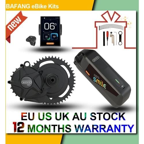 BAFANG M325 M625 Electric Bike Mid Motor Conversion Kit 50.4V 500W 750W 1000W Drive System with 19Ah Battery 21700 Samsung Cells