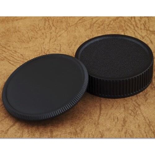 2 in 1 Body Caps + Rear Lens Cap Cover for M42 42mm Pentax Praktica Fujica