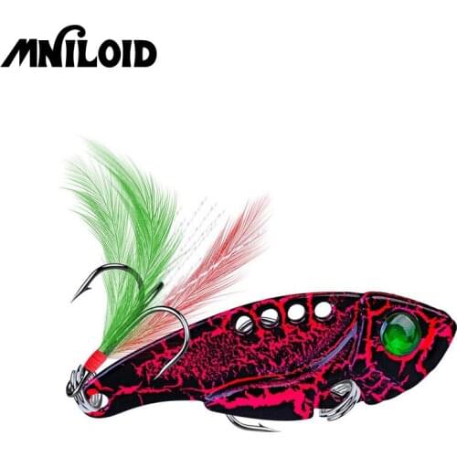 MNILOID High Quality 5.5cm 11g Metal VIB Hard Bait Fishing Lure Wobbler Tackle Crankbait Artificial Vibrate Lures Pesca