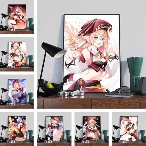 Modular Canvas Genshin Impact Home Decor Prints Japanese Anime Painting Posters Modern Wall Art Pictures Living Room No Frame