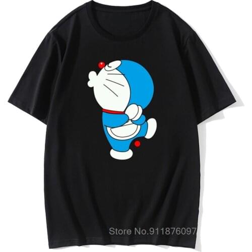 Men Cartoon summer T shirt DORAEMON men T shirt casual family short sleeve Factory outlets can be Graphic