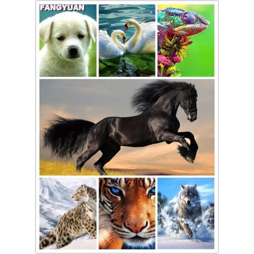 Swan 5D Diy Diamond Painting Full Drill Lizard Chameleon Diamond Embroidery Mosaic Cross Stitch Kit Home Decoration Accessories