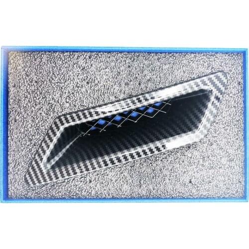 Car Front Bumper Hood Vent Air Intake Duct Sticker Carbon Fiber Look