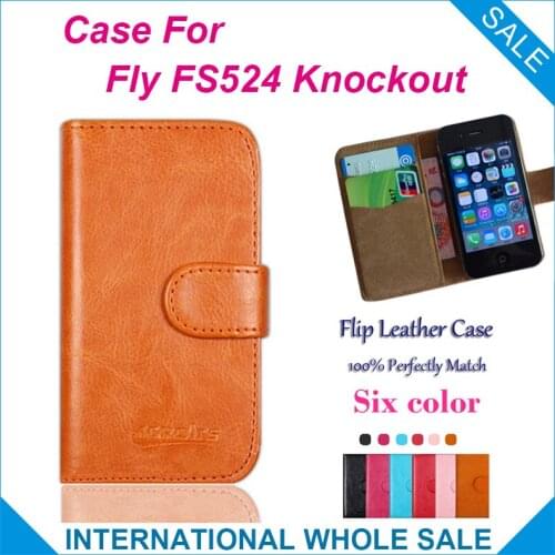 Original! For Fly FS524 Knockout Case ,6 Colors High Quality Leather Exclusive Cover Phone Bag Tracking