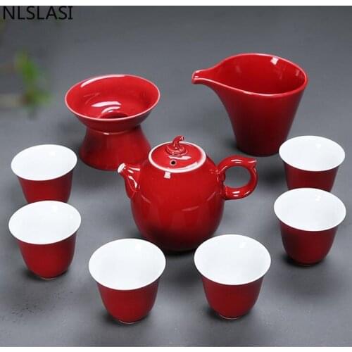Travel Tea Sets Chinese Portable Ceramic China teaset Gaiwan Teacup Porcelain Tea Cup Handmade The Teapot Set