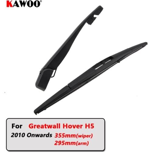 KAWOO Car Rear Wiper Blade Back Window Wipers Arm For Great Wall Hover H5 Hatchback (2010 Onwards) 355mm Auto Windscreen Styling