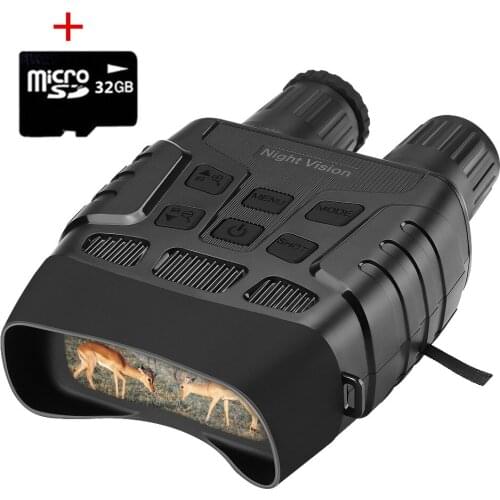 Night Vision Device Binoculars 32GB 300M Digital IR Telescope Zoom Optics with 2.3' Screen Photos Video Recording Hunting Camera