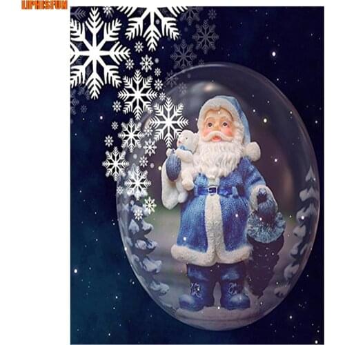 LIPHISFUN Handmade Cross Stitch Embroidery Diamond Painting Full Drill Home Decor Square Round Christmas Santa Claus