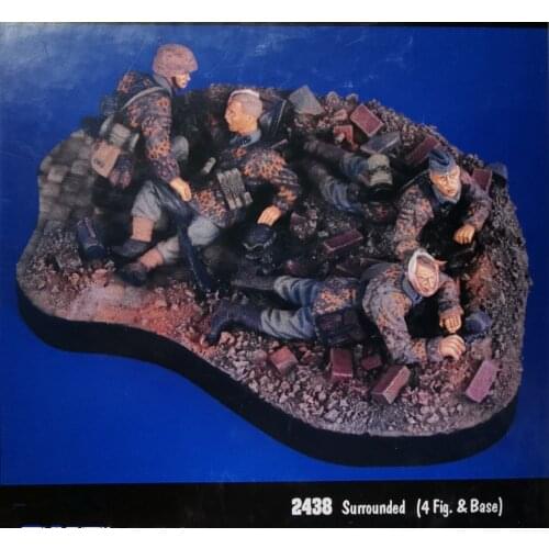 1:35 Resin Figure Model Kit Unassambled Unpainted //820 (4 FIGURES WITH BASE)