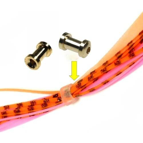 100/500/1000PCS Copper Slide Parts Snapper Lures Accessories for Snapper Skirts and Rubber Tie Fix Wholesale