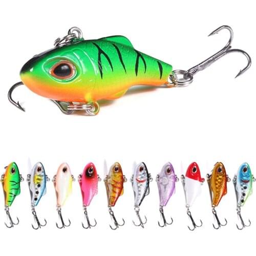 3.5cm 5g VIB Fishing Lure Hard Artificial Vibe Lipless Plastic Sinking Vibration Hard Bait Vibrator Bait Wobblers Fishing Tackle