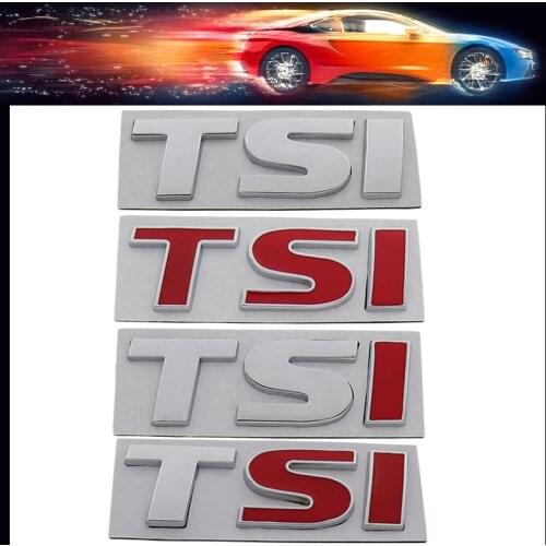 3D Premium Twincharger Stratified Injection Big TSI for car Hood Fender trunk Rear Bonnet Nameplate Decal Emblem Badge Sticker
