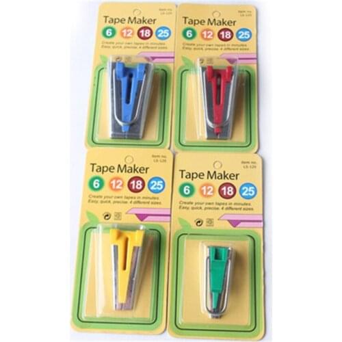5Pcs/Set Sewing Accessories Bias Tape Makers - 5 Size 6mm 12mm 18mm 25mm 50mmbias Binding Tape Maker