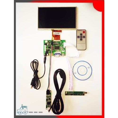 7.0" inch Raspberry Pi LCD Touch Screen Display TFT Monitor AT070TN90 V.1 with Touchscreen Kit HDMI VGA Input Driver Board